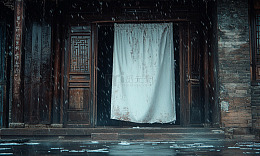 古风雪景建筑摄影