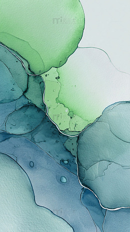 水墨渐变抽象艺术装饰画