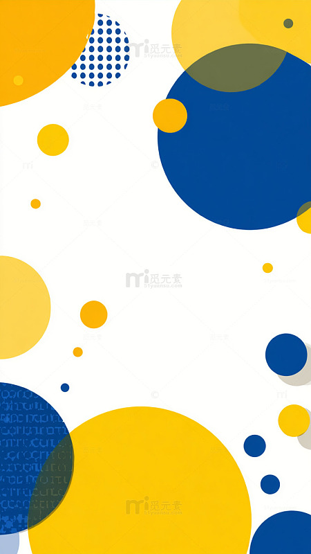 色彩斑斓圆点抽象装饰画