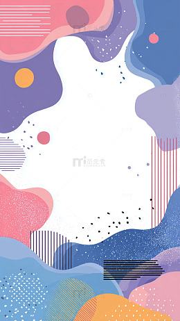 抽象风格彩色几何图形设计