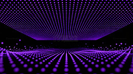 未来科技感点阵图像