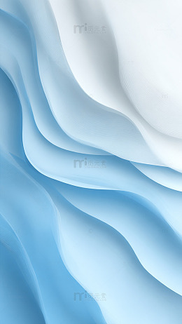 抽象波纹蓝色渐变背景