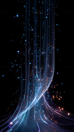 科技感光效粒子流动画