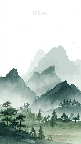 水墨画山水画