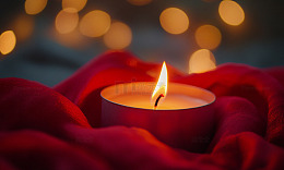 温馨烛光浪漫氛围