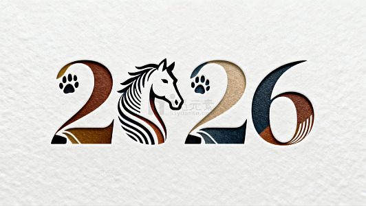马形数字2026创意艺术