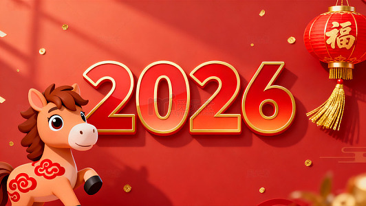 2026年喜庆新年插画