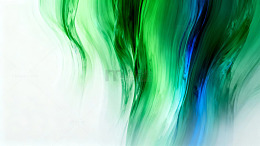 抽象绿蓝色流动艺术
