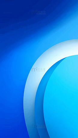 蓝白渐变现代感图形设计