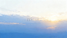 晨曦天空云彩风景图