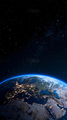 星空地球壮丽景观