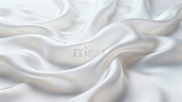 白色丝绸质感布料背景