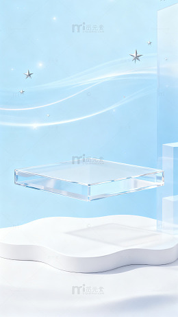 梦幻天空玻璃器皿展示图