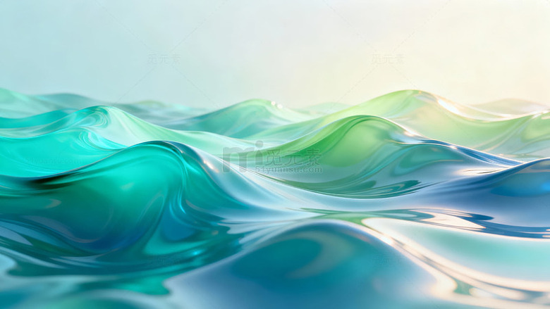 抽象海浪艺术壁纸