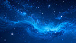 蓝色星空星云幻想艺术图片111