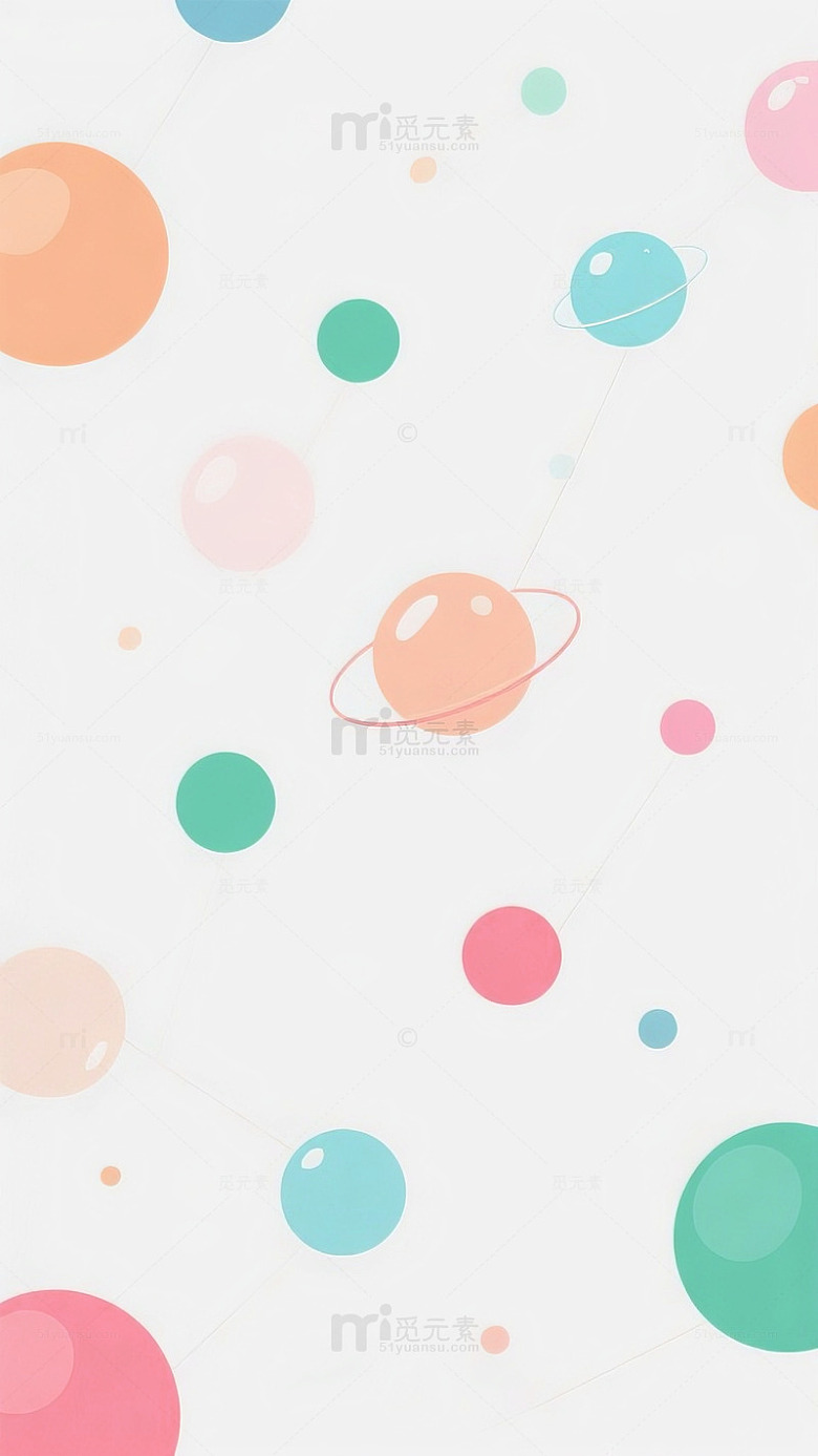 卡通行星背景设计