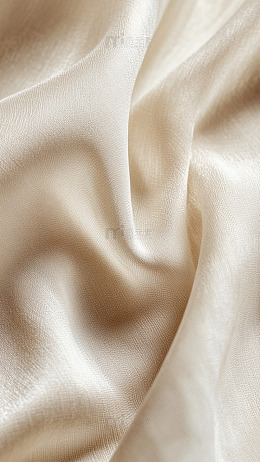 米色丝绸质感布料特写