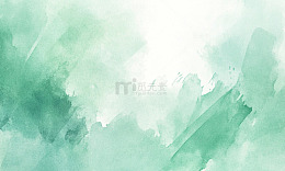 水彩淡雅绿意抽象背景