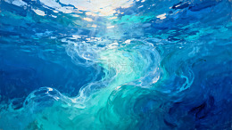 深海梦幻光影艺术画作