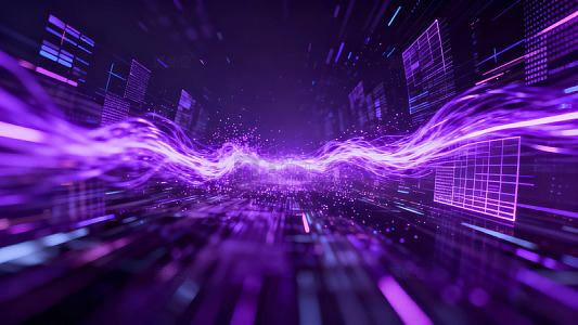 未来科技城市光效