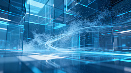 未来科技感光效数字艺术