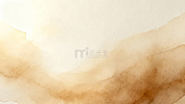淡雅水彩抽象画