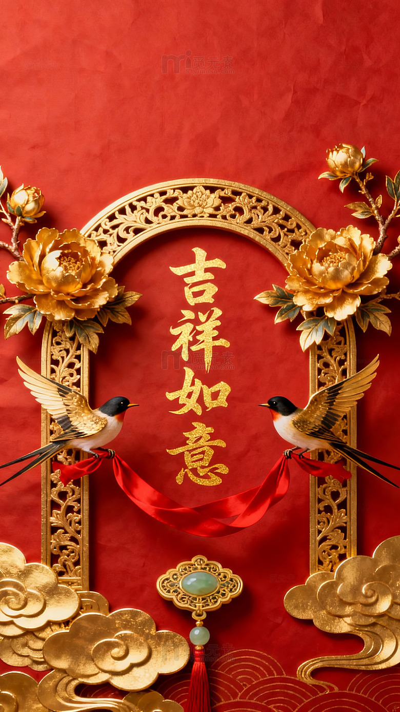 中式吉祥如意装饰画