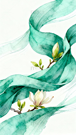 水彩植物花卉插画