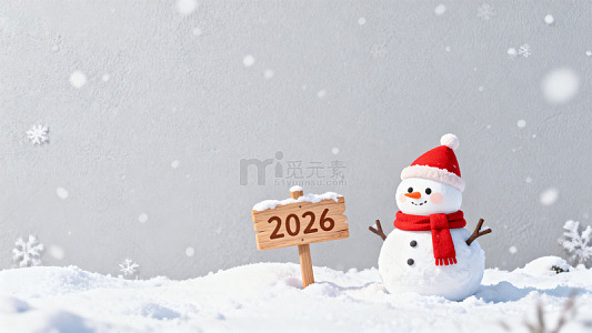 雪人迎新2026