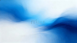 蓝白色调抽象波浪艺术背景