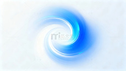 蓝白旋涡抽象艺术图案