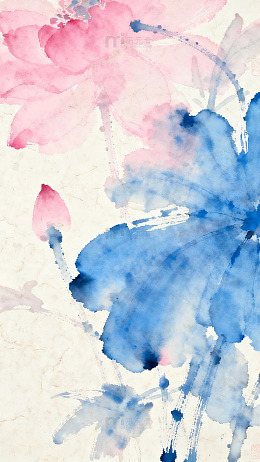 水墨花卉艺术装饰画0