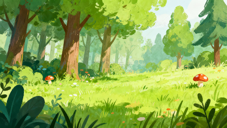 森林风景插画