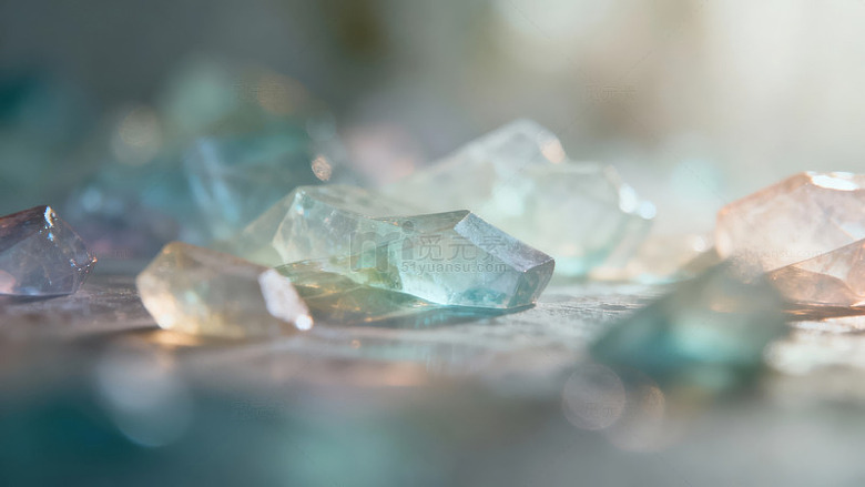 水晶晶体特写摄影图片