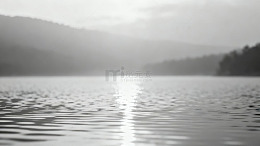 黑白山水湖泊风景摄影