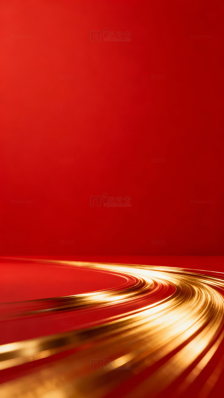 红金旋涡艺术背景设计