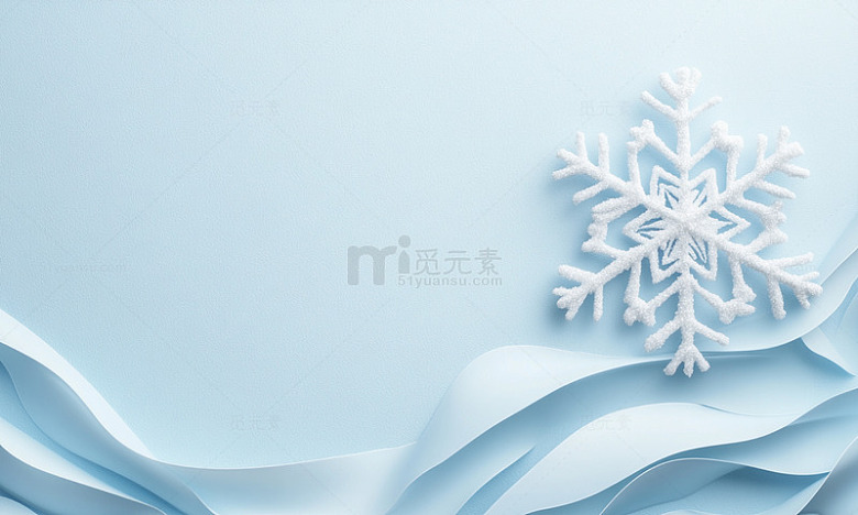 冰雪主题雪花装饰设计