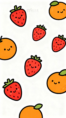 卡通水果壁纸设计素材