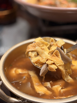 韩式汤锅美食特写摄影