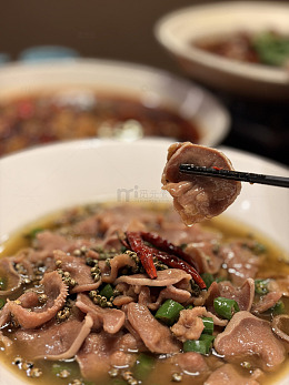 美食炒菜香辣猪肚片