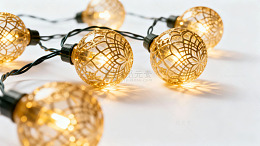 暖黄灯光装饰灯串
