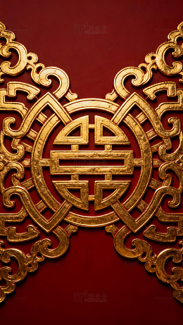 传统金色纹饰图案装饰元素