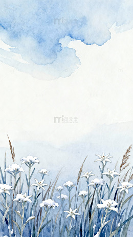 水彩风景花卉装饰画