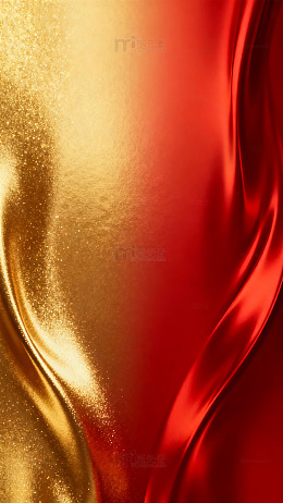 红金丝绸质感背景图
