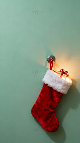 圣诞红袜礼物挂饰