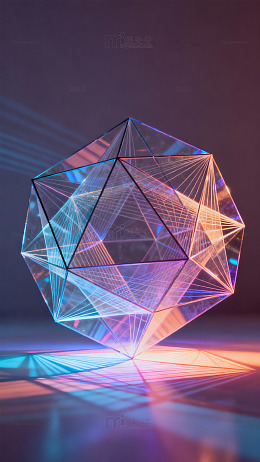 科技感几何体光影设计