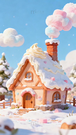 梦幻冬日童话屋