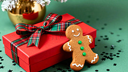 圣诞礼盒姜饼人装饰