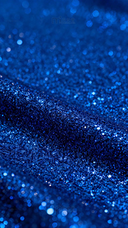 蓝色闪光粉末特写