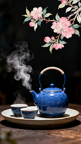 古风茶具静物摄影0